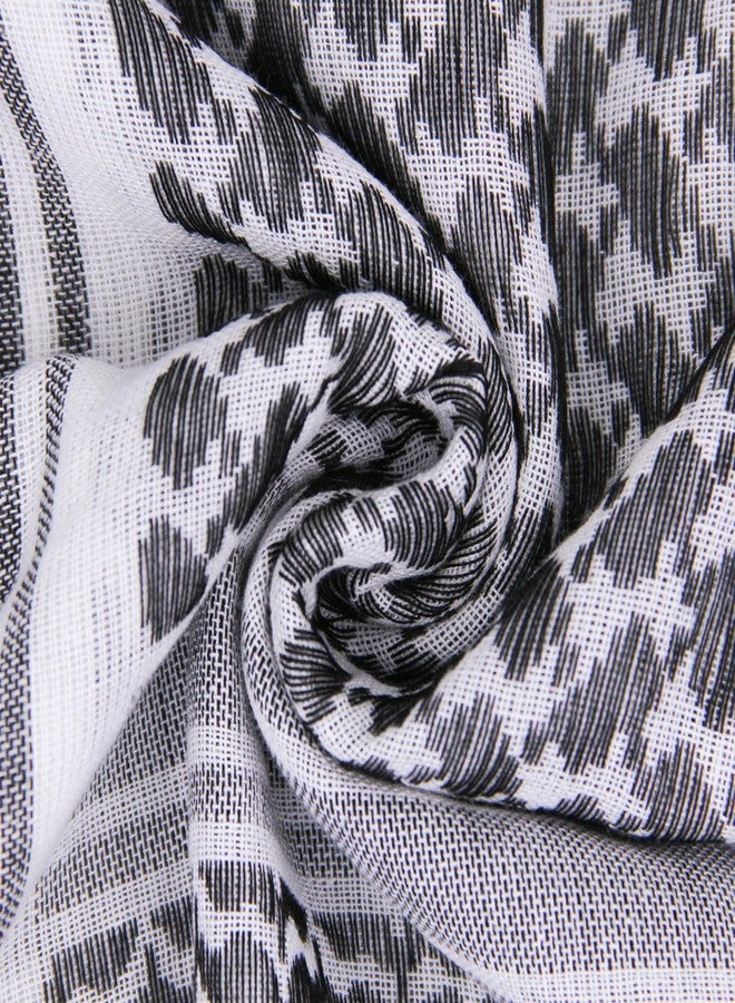 LOOGU Military Shemagh Tactical Desert Scarf/Keffiyeh Head Neck Scarf Arab Wrap with Tassel 43" x 43" - Image 2